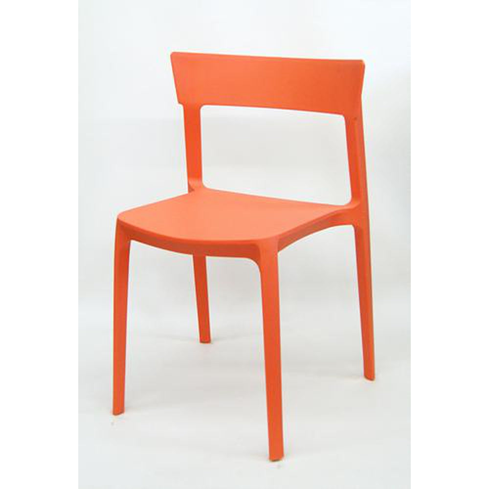 outdoor plastic stackable side chair