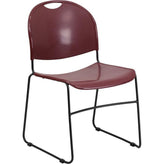 hercules series 880 lb capacity ultra compact stack chair with black powder coated frame