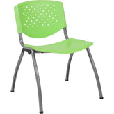 hercules series 880 lb capacity plastic stack chair with titanium gray powder coated frame