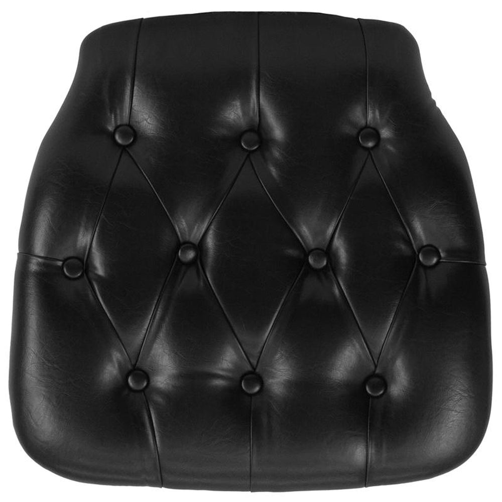 hard tufted vinyl chiavari chair cushion