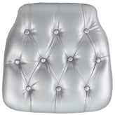 hard tufted vinyl chiavari chair cushion