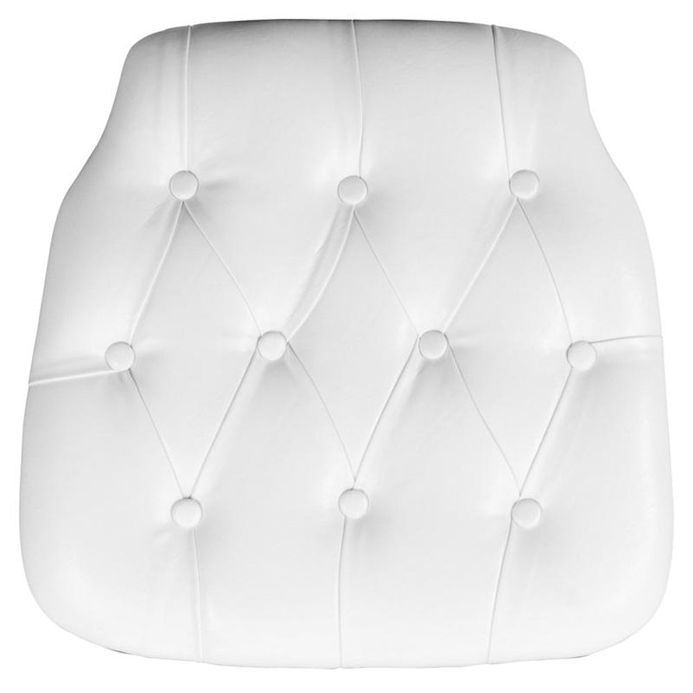 hard tufted vinyl chiavari chair cushion