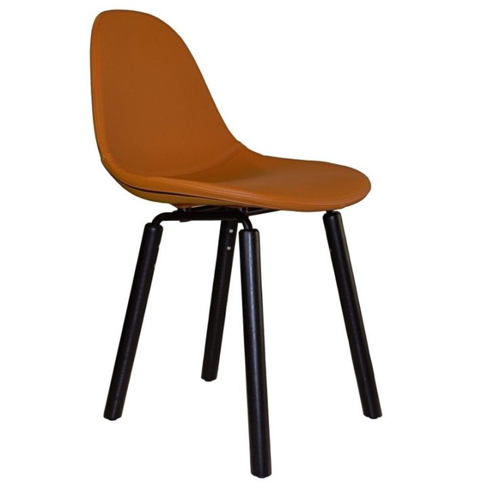 ta upholstered side chair with yi base