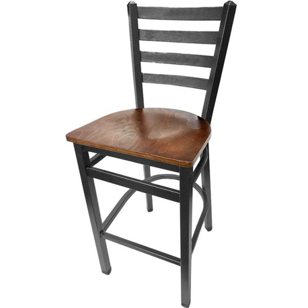 Silvervein Ladderback Bar Stool