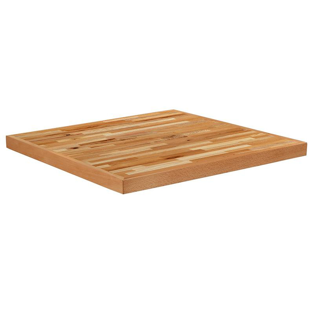 square butcher block style table top