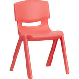 plastic stackable school chair with 13 25 inch seat height